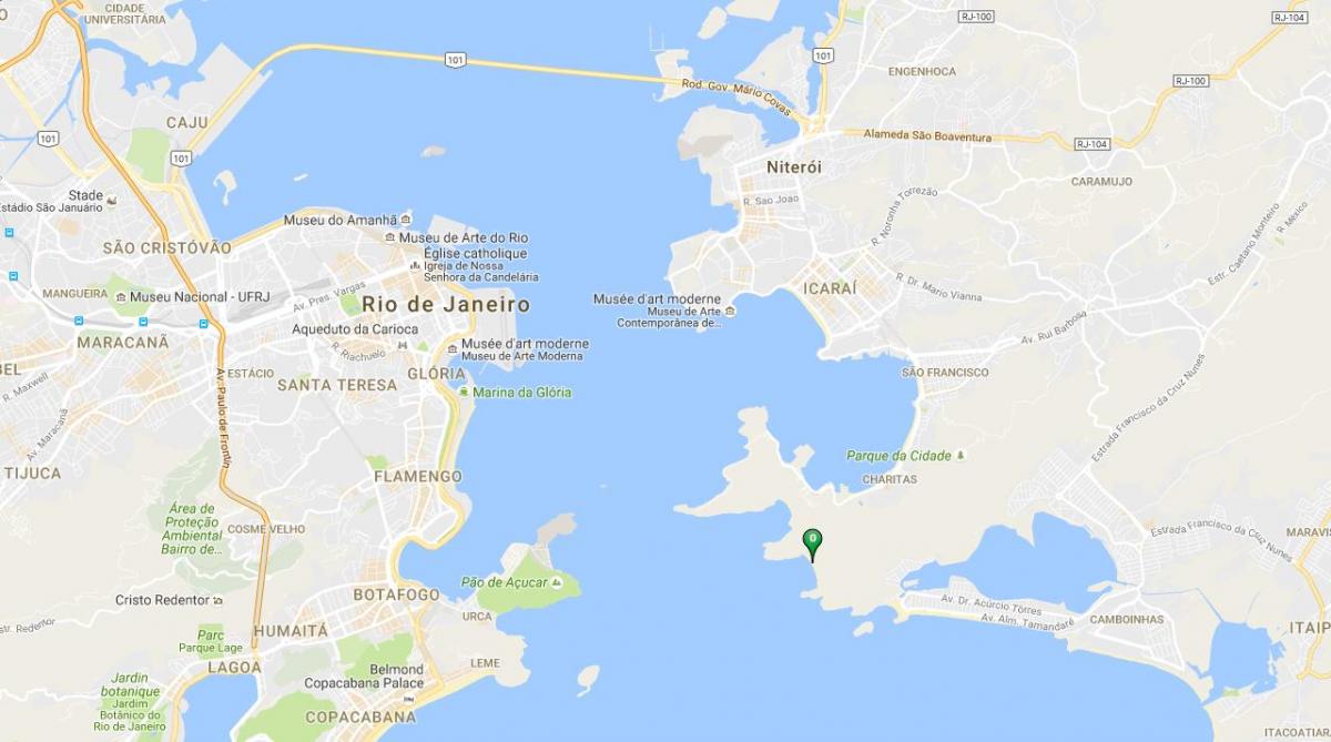 نقشه از ساحل Forte Imbuí