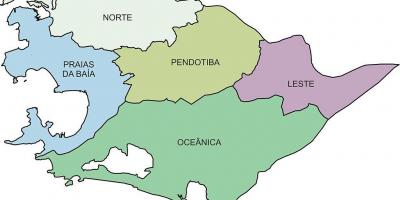 نقشه از مناطق Niterói
