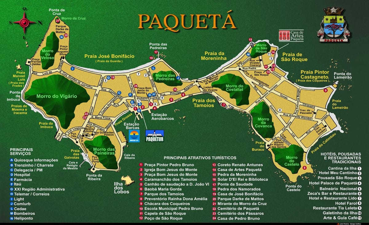 نقشه Île de Paquetá