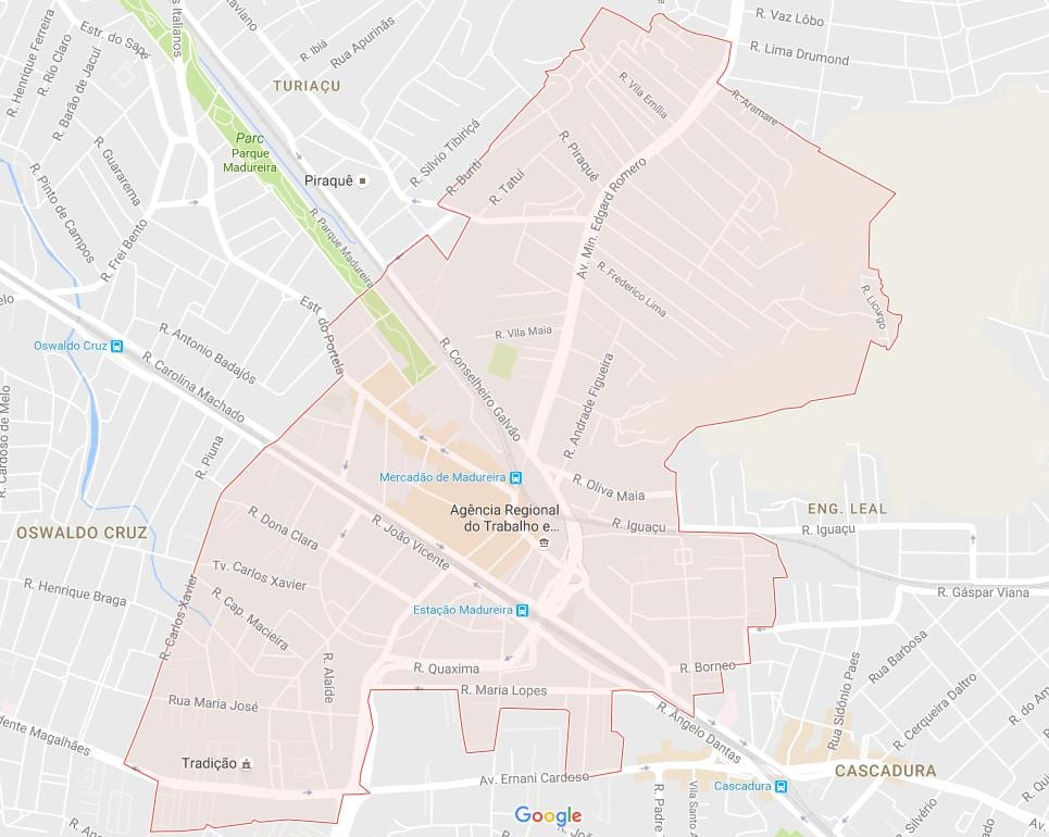 نقشه مدوریرا