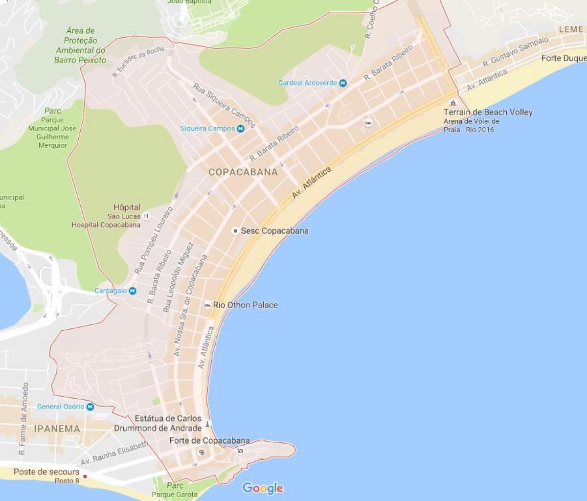 نقشه Copacabana