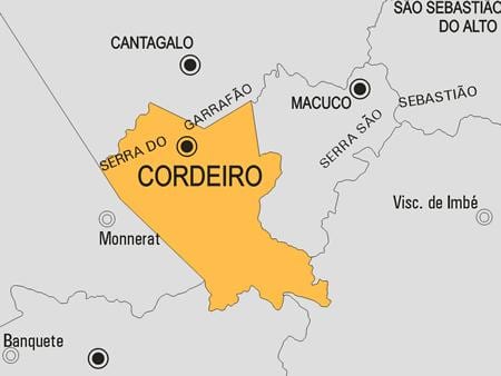 نقشه از شهرداری Cordeiro