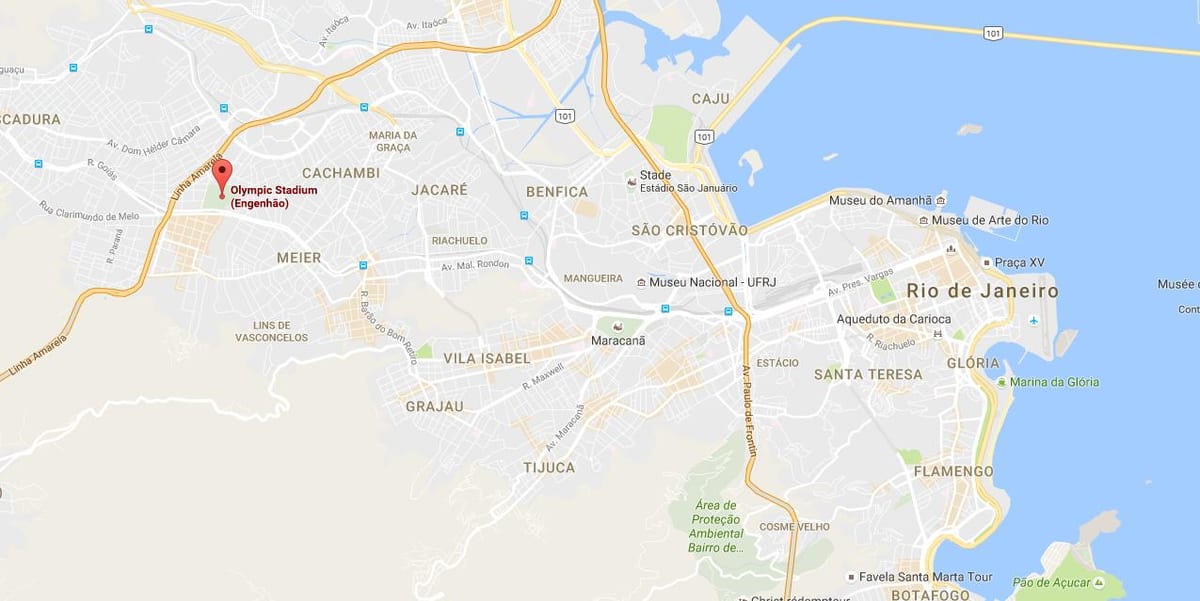 نقشه Engenhão