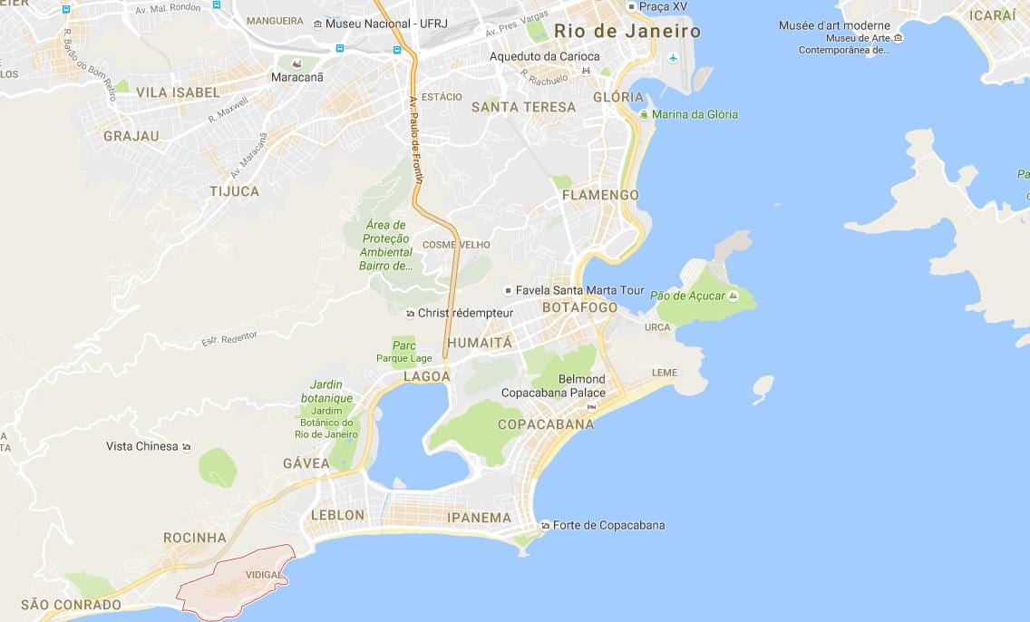 نقشه favela ویدیگل