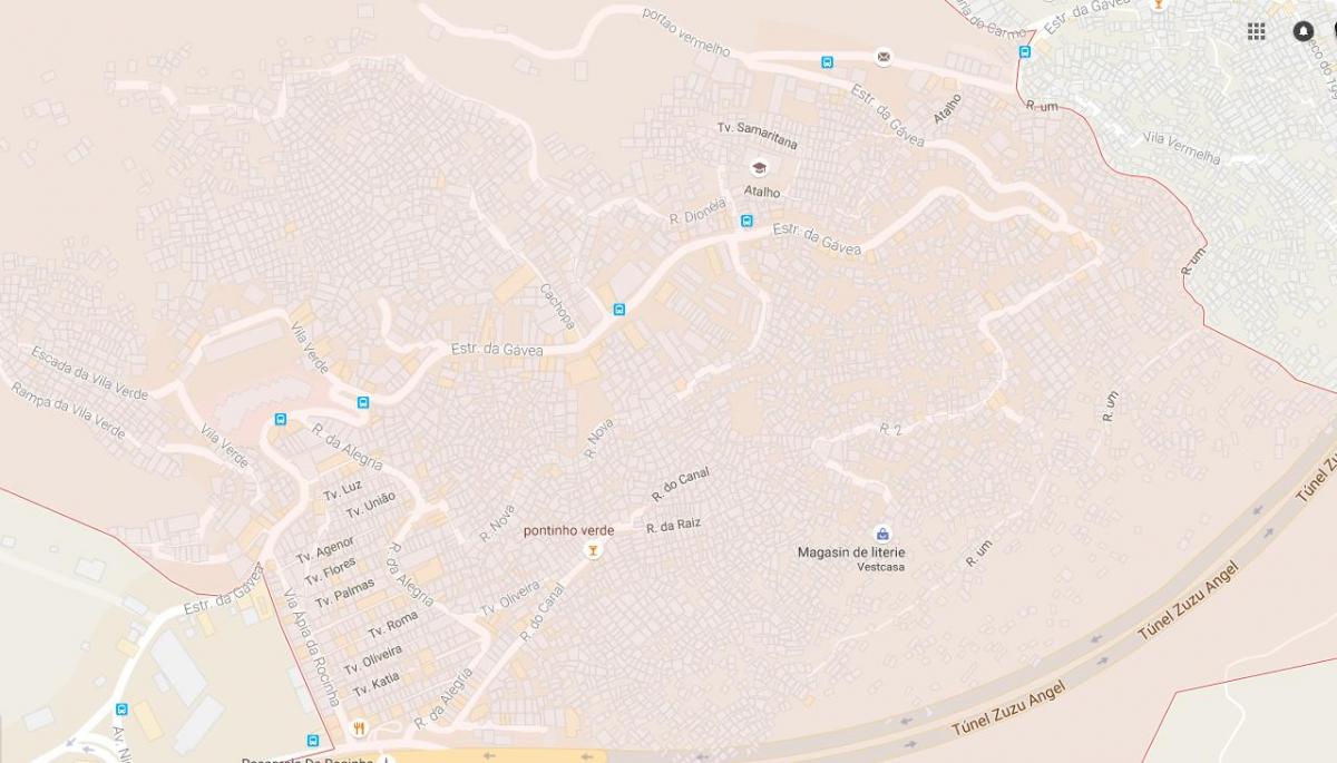 نقشه favela رکینها