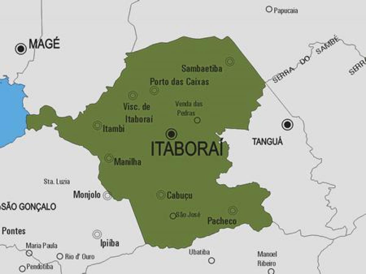نقشه از شهرداری Itaboraí