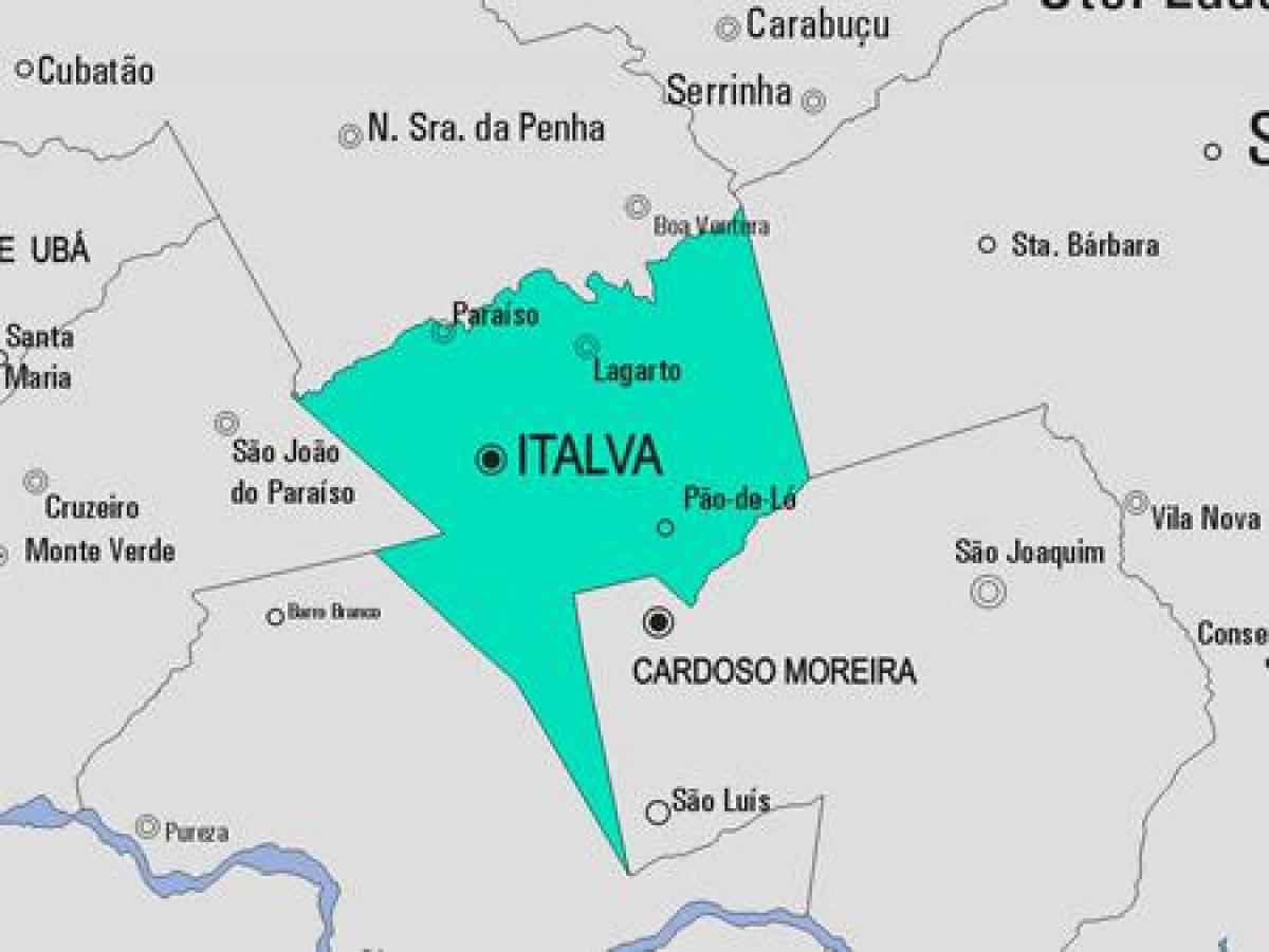 نقشه Italva شهرداری