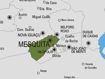 نقشه از شهرداری Mesquita