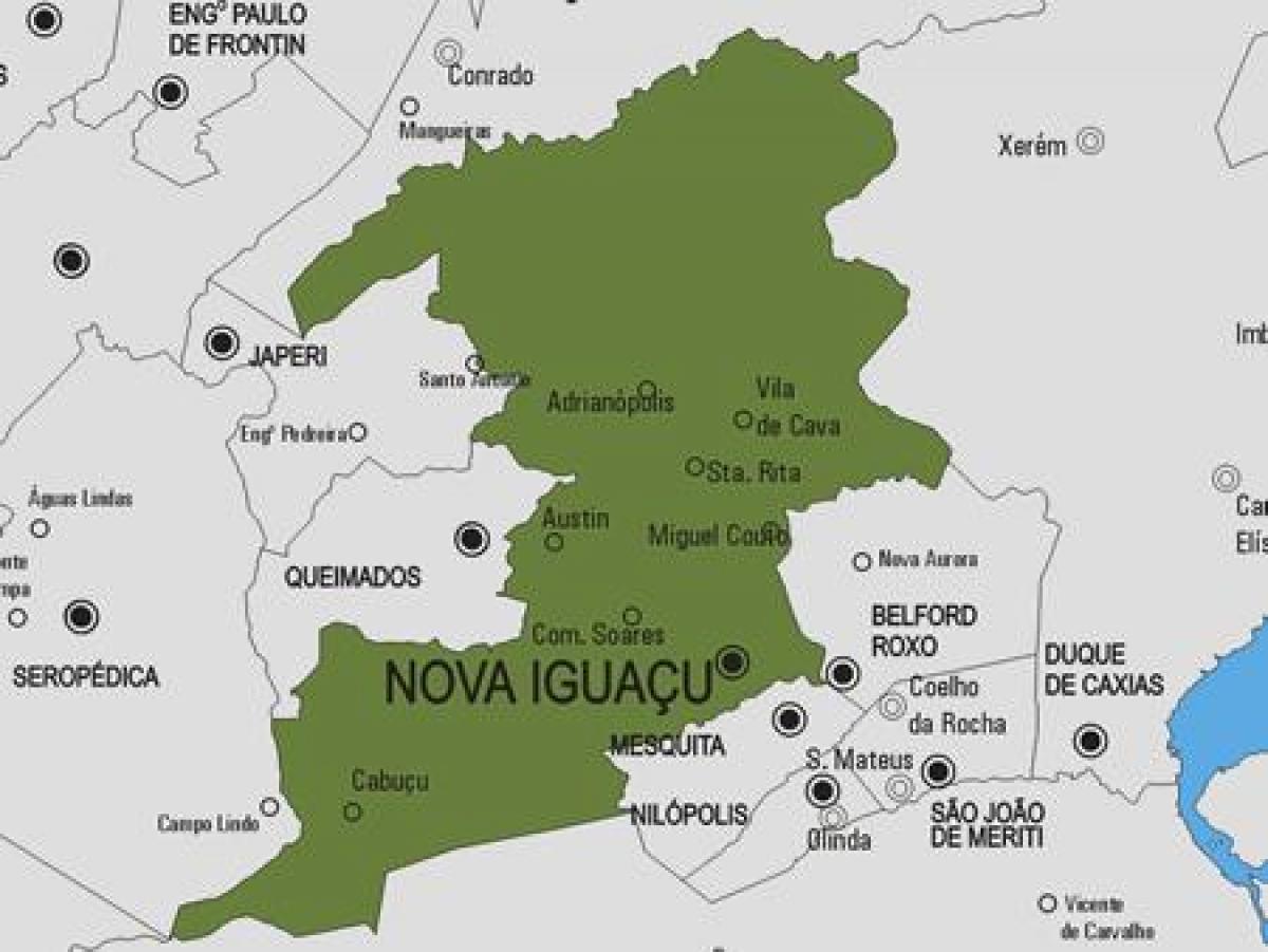 نقشه Nova Iguaçu شهرداری