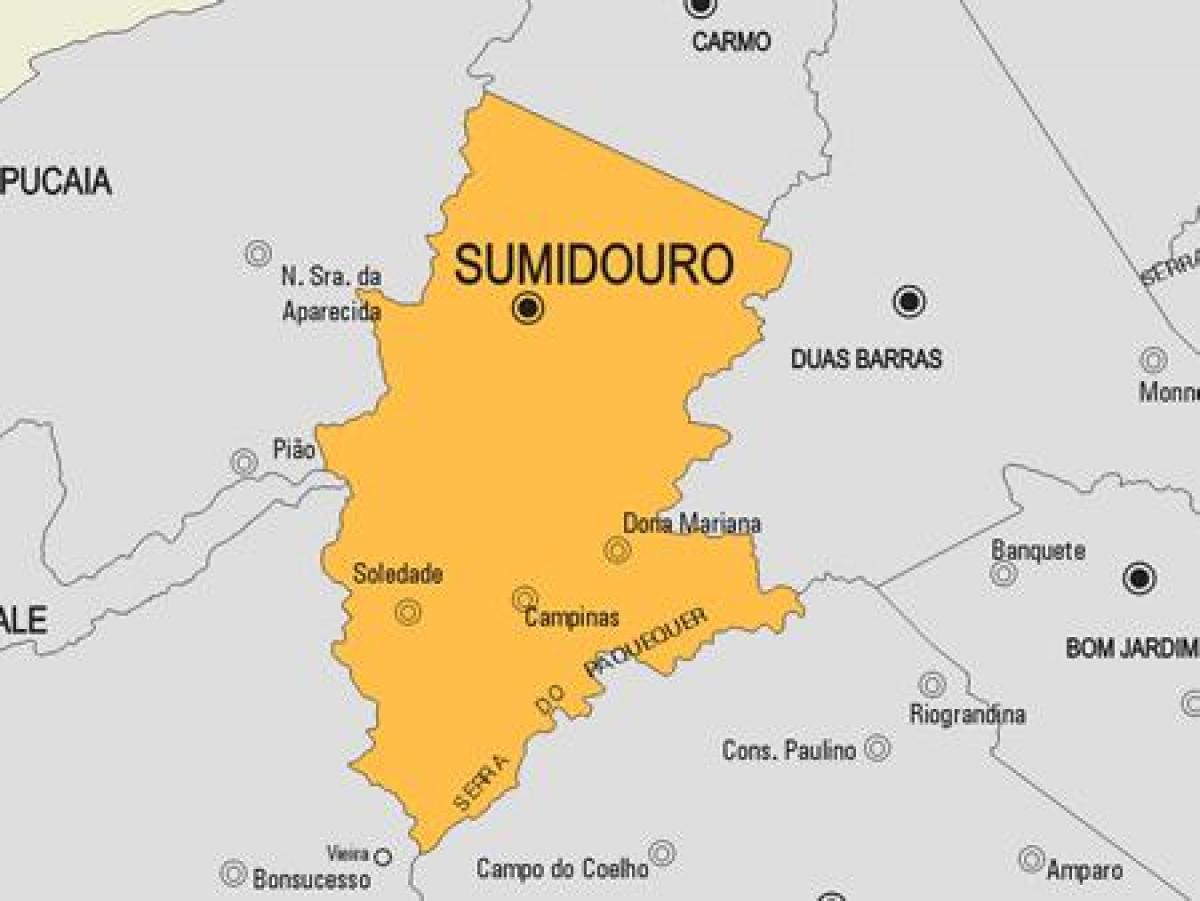 نقشه Sumidouro شهرداری