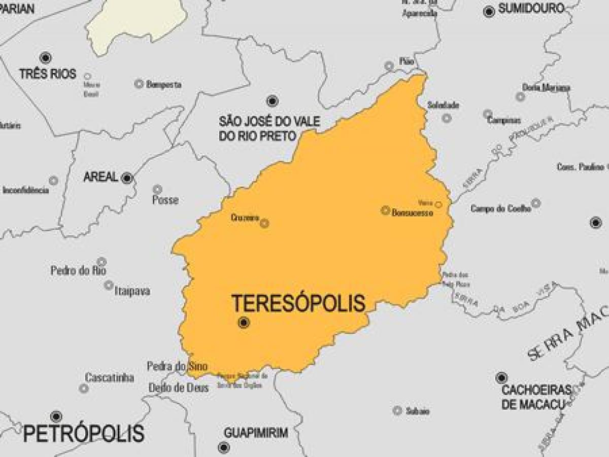 نقشه Teresópolis شهرداری