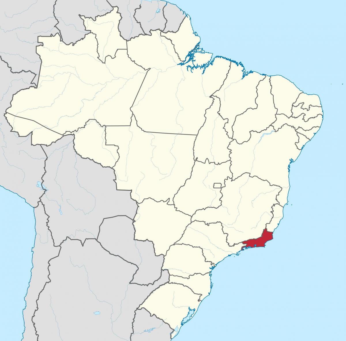 نقشه ایالت ریو د ژانیرو