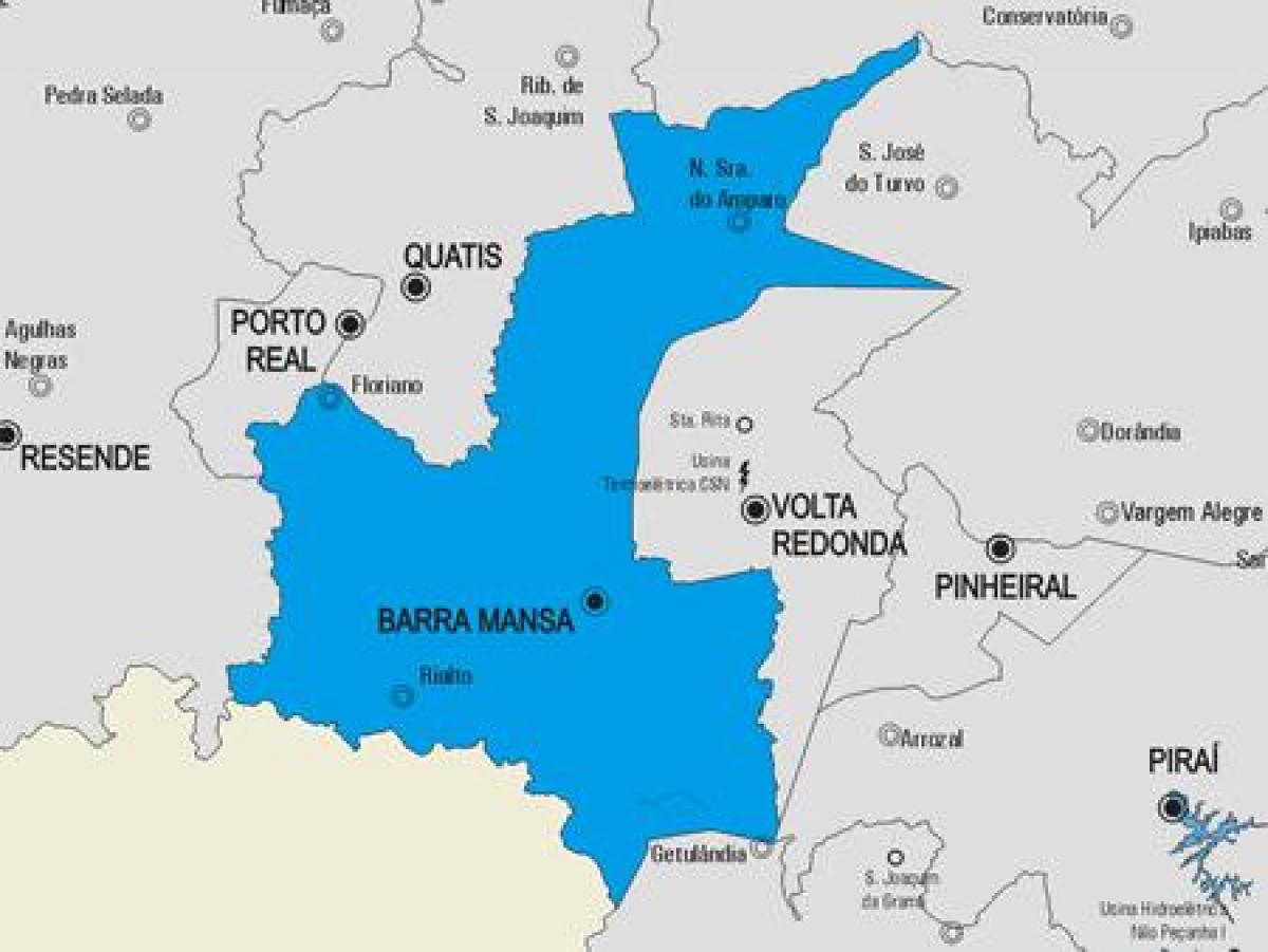 نقشه بارا مانسا شهرداری