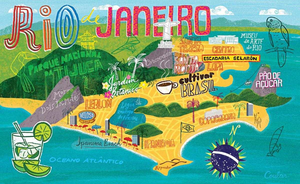 نقشه از Rio de Janeiro wallpaper