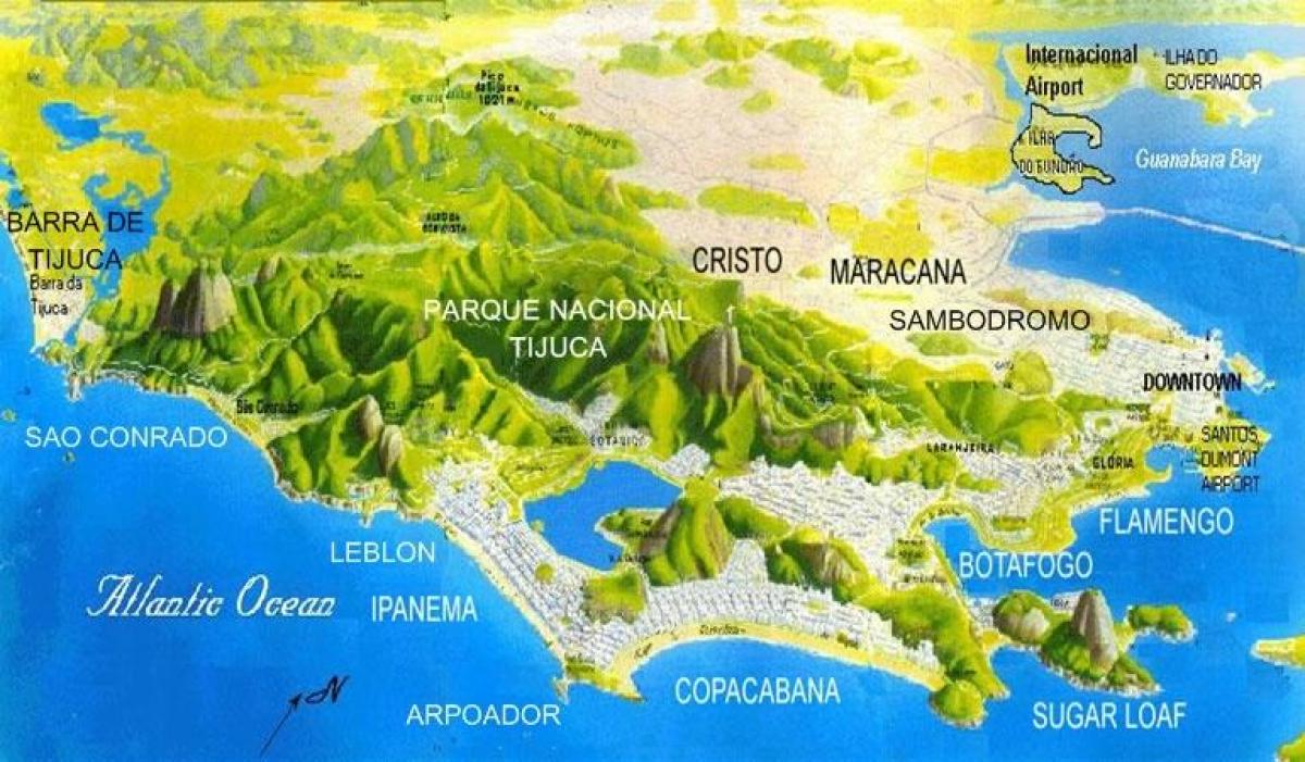 نقشه از سائو Conrado ساحل