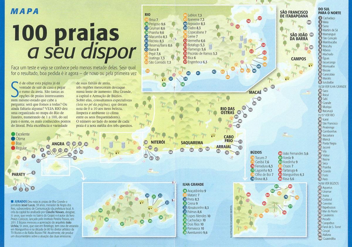 نقشه از سواحل ریو