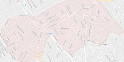 نقشه انچیتا