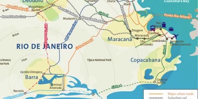 نقشه از Rio de Janeiro فرودگاه