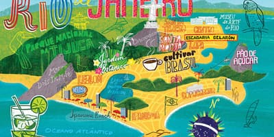 نقشه از Rio de Janeiro wallpaper