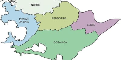 نقشه از مناطق Niterói