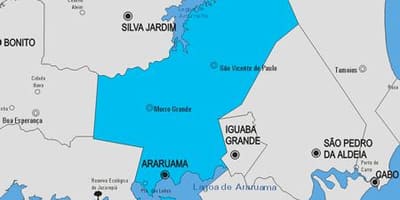 نقشه از شهرداری Araruama
