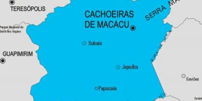 نقشه Cachoeiras د Macacu شهرداری