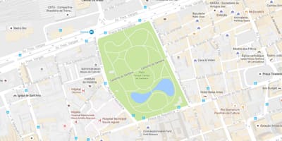نقشه Campo de Santana, پارک