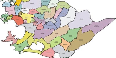 نقشه Quartiers Niterói