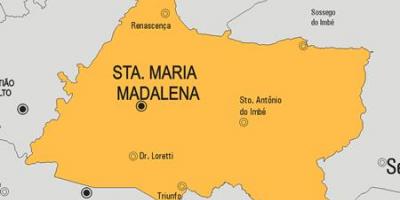 نقشه از Santa Maria Madalena شهرداری