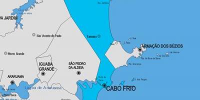 نقشه از Cabo Frio شهرداری