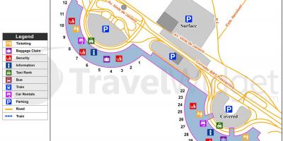 نقشه گلین ترمینال فرودگاه